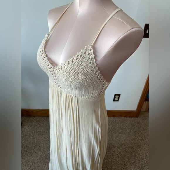 Lulu’s Hippie Chic Cream Maxi Dress - Picture 6 of 11